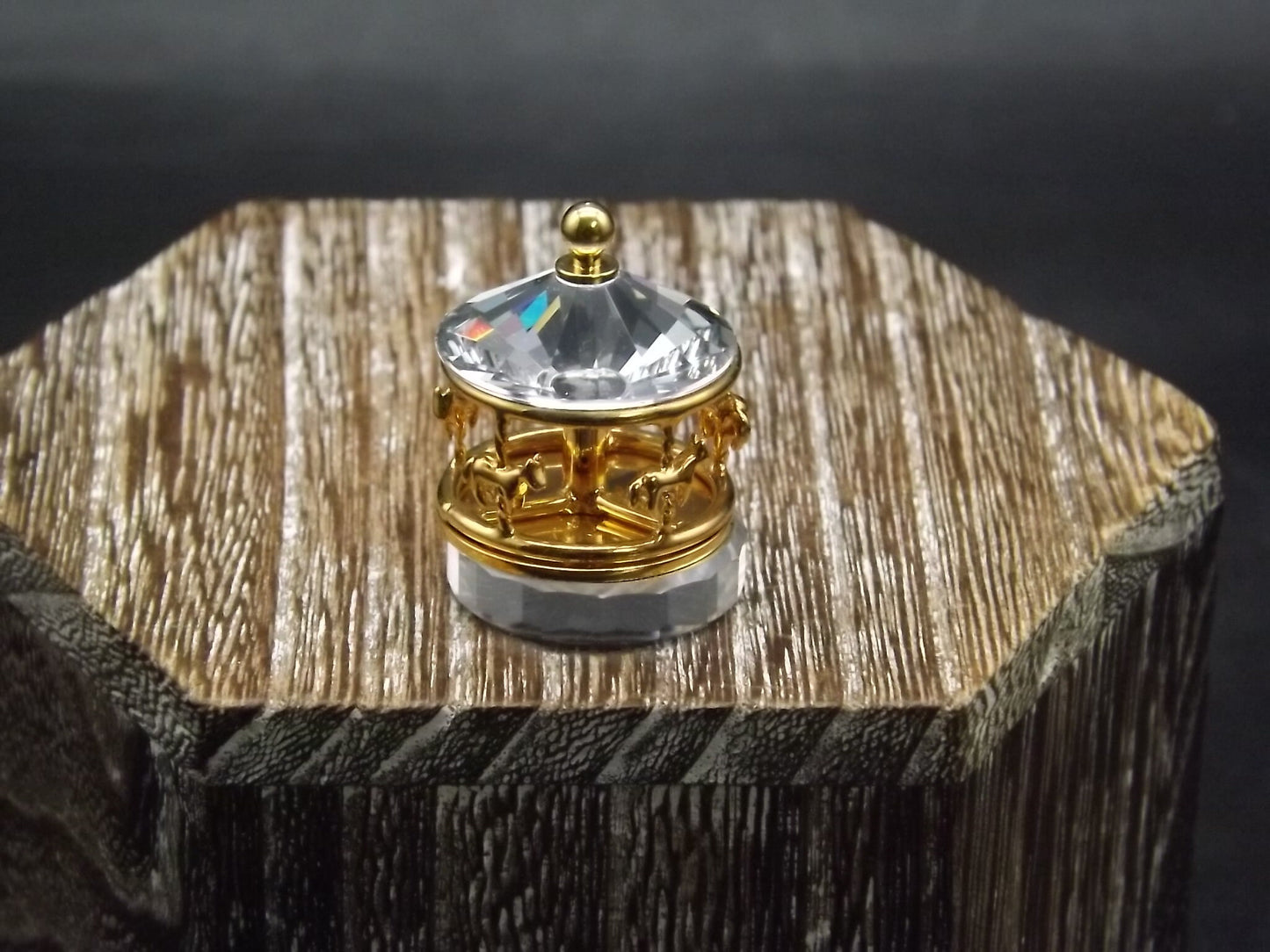 Vintage Swarovski Crystal Memories "Carousel" Figurine. Excellent Condition with original box.