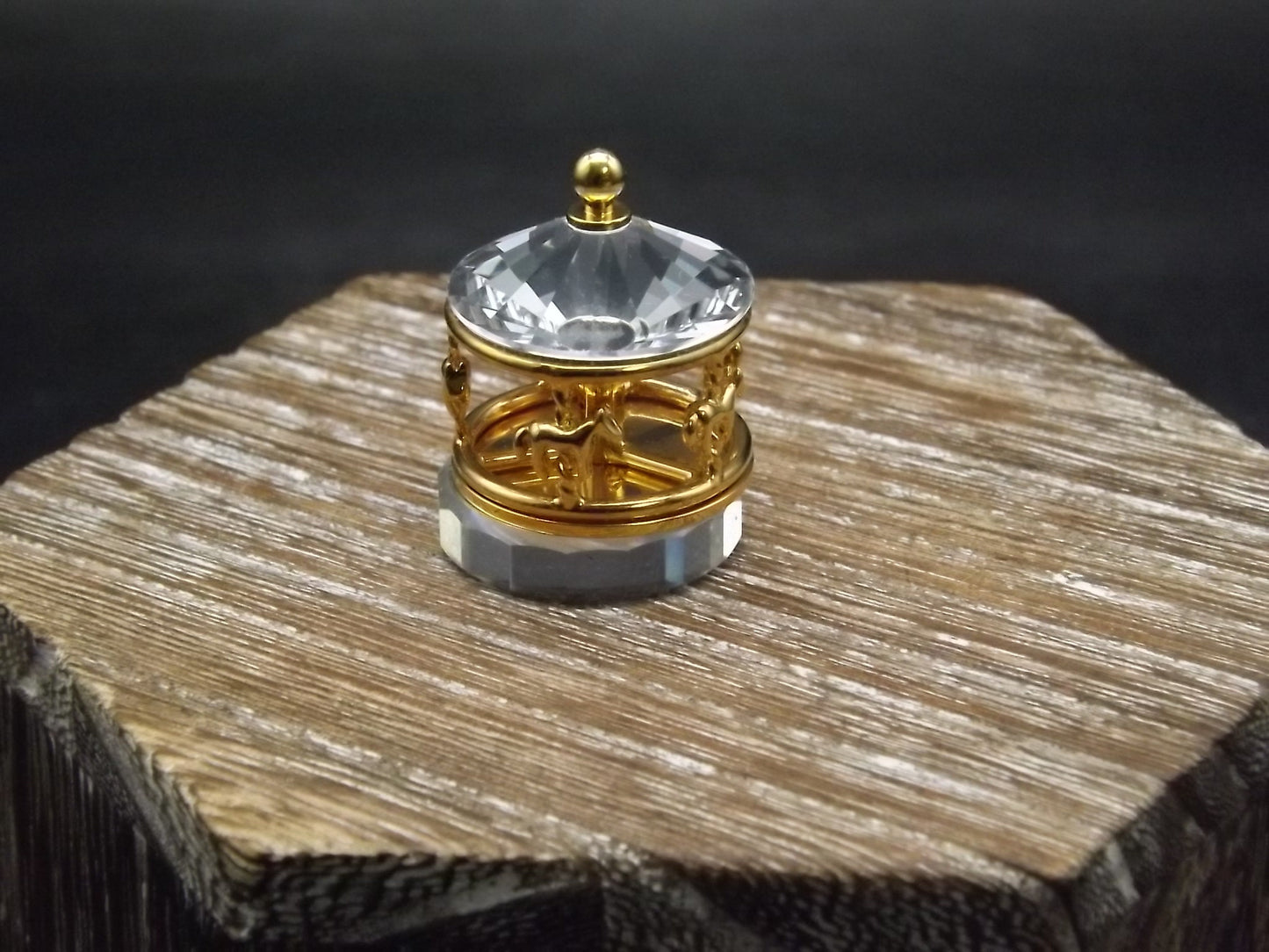 Vintage Swarovski Crystal Memories "Carousel" Figurine. Excellent Condition with original box.