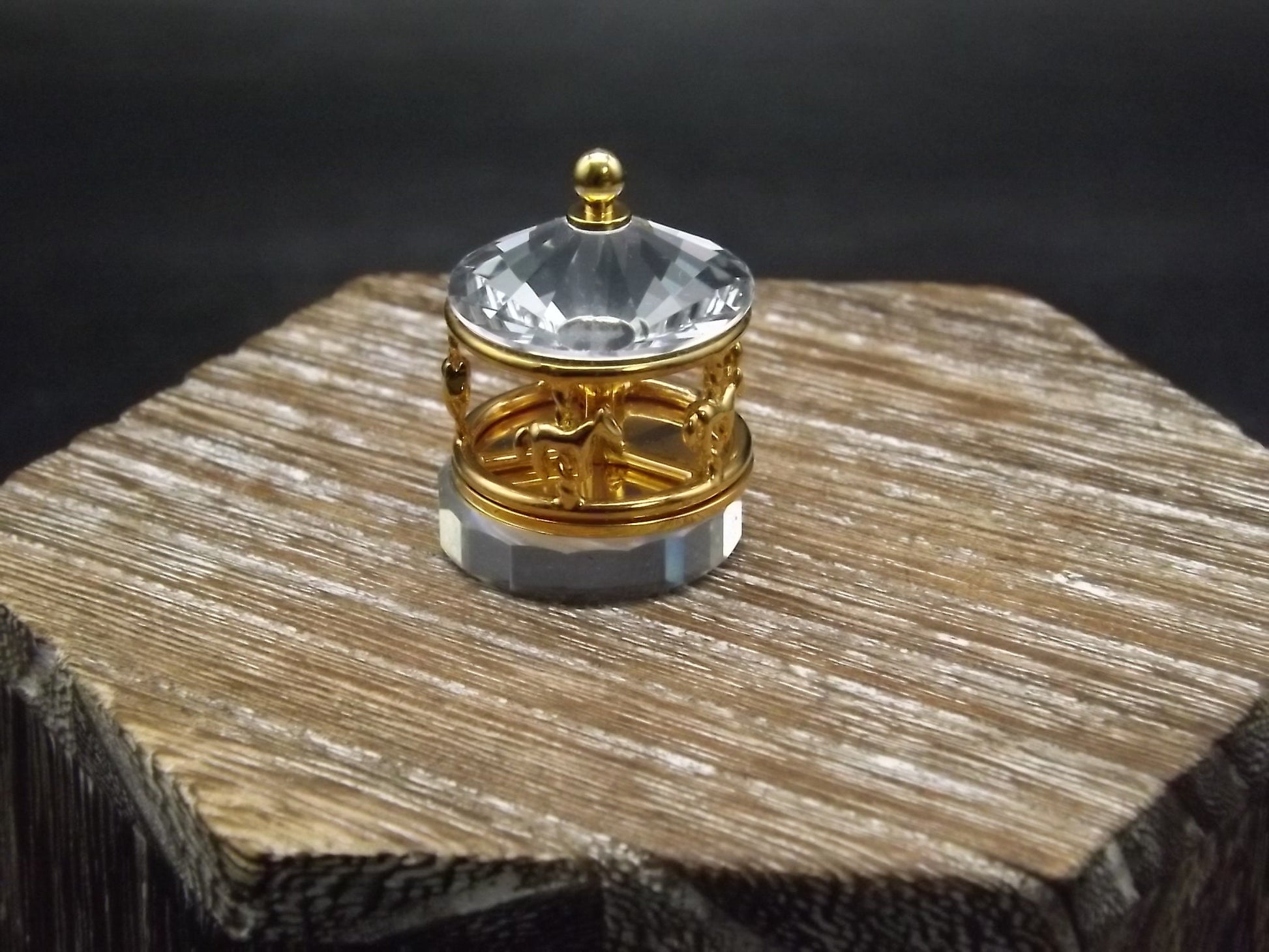 Vintage Swarovski Crystal Memories "Carousel" Figurine. Excellent Condition with original box.