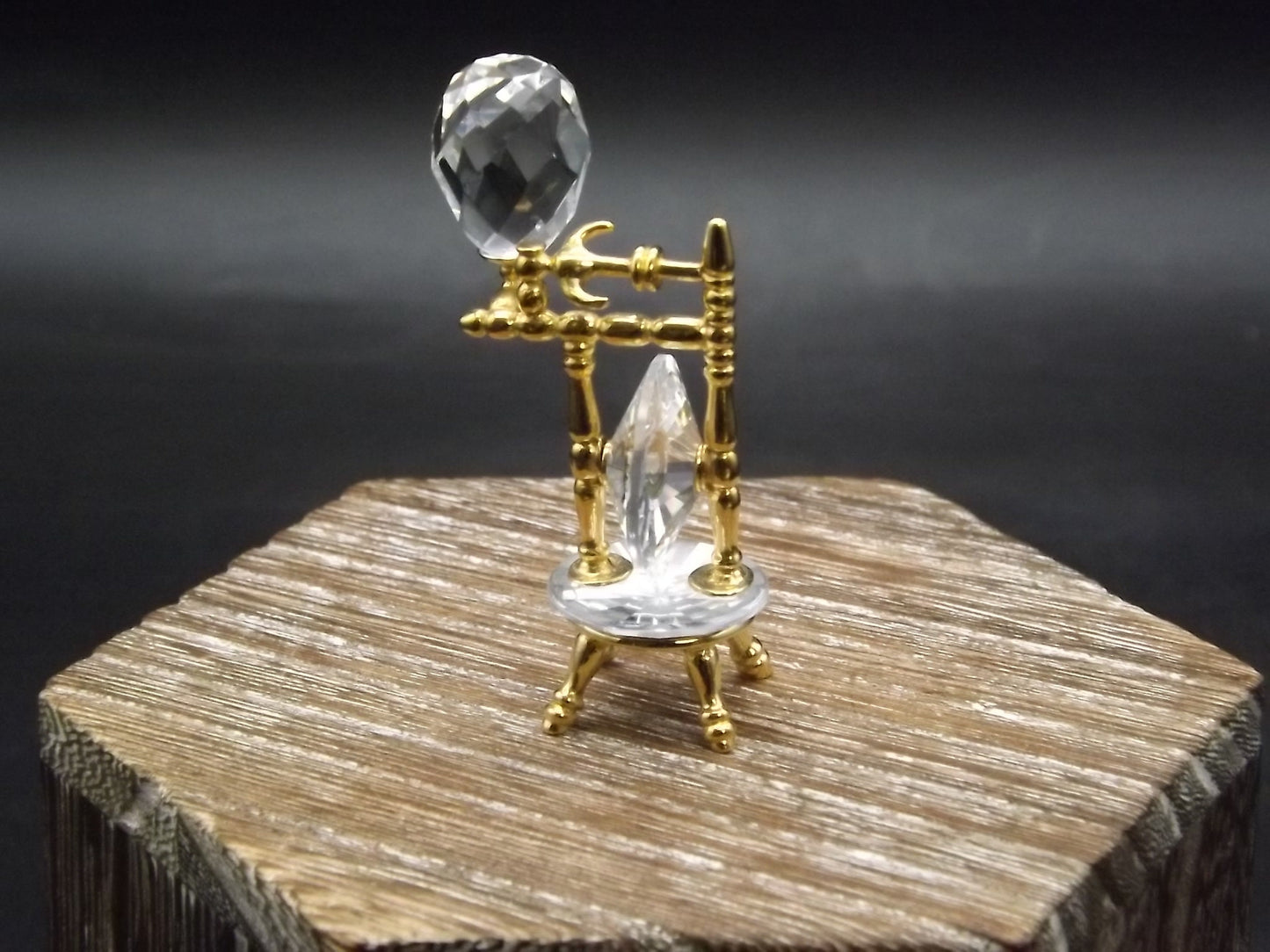 Vintage Swarovski Crystal Memories "Spinning Wheel" Figurine. Excellent Condition with original box.