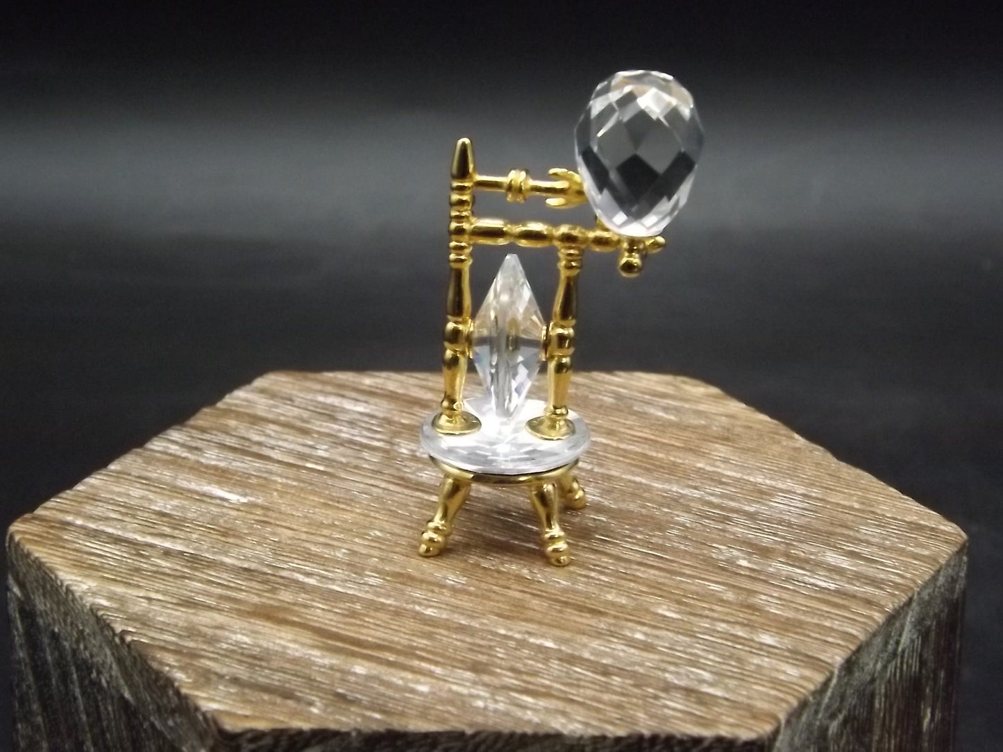 Vintage Swarovski Crystal Memories "Spinning Wheel" Figurine. Excellent Condition with original box.