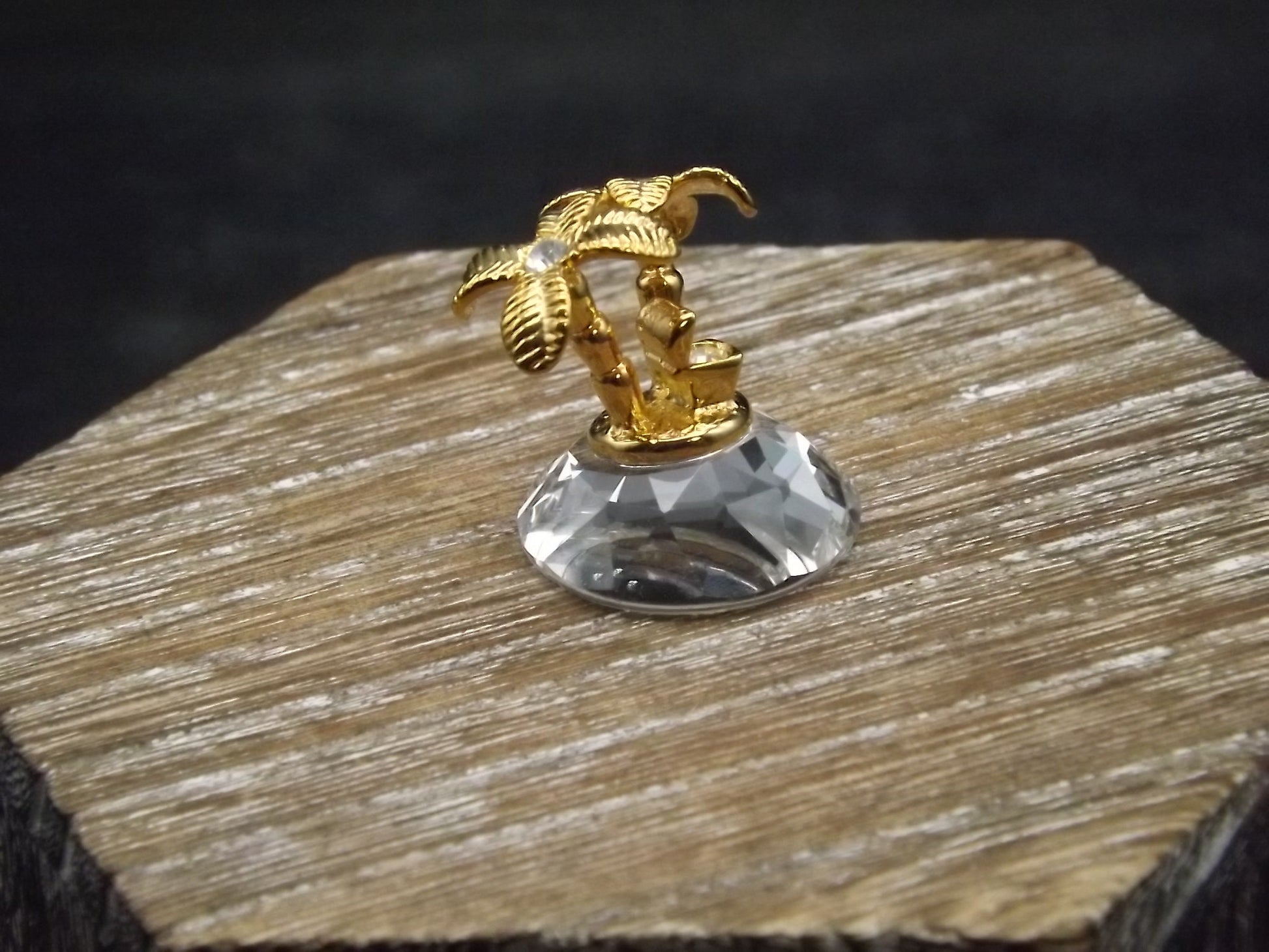 Vintage Swarovski Crystal Memories Treasure Island Figurine with Box