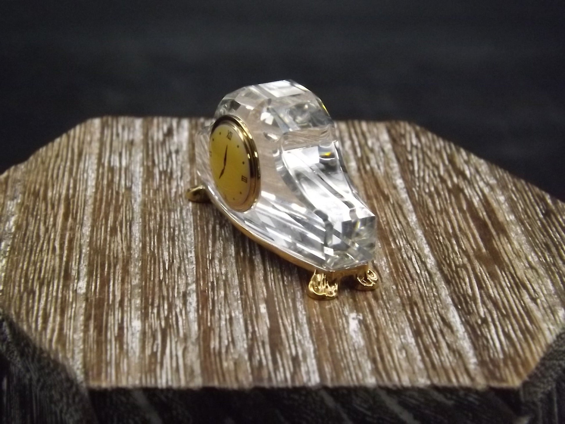 Vintage Swarovski Crystal Memories "Mantle Clock" Figurine. Excellent Condition with original box.