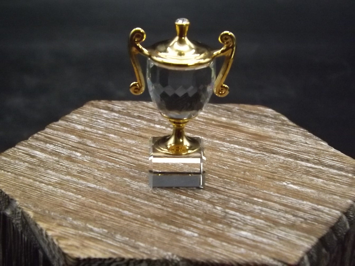 Vintage Swarovski Crystal Memories "Trophy" Figurine. Excellent Condition with original box.