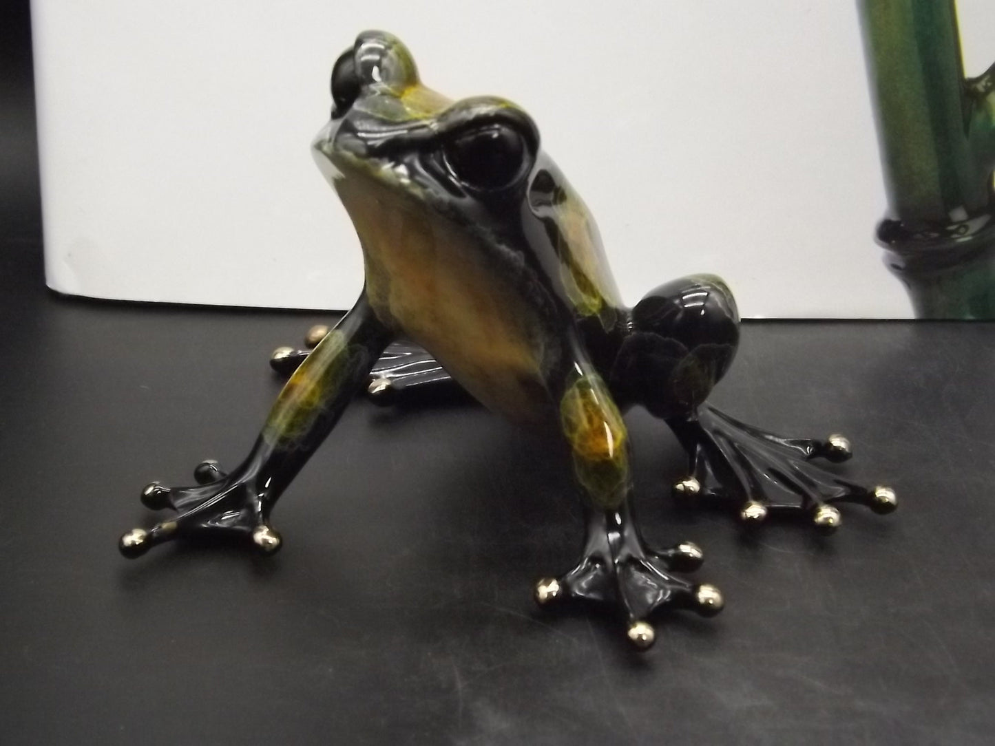 Vintage "Frogman" Tim Cotterill "Fergie" frog. Hand painted and Enameled Bronze figurine. Limited edition #82/100 show version of "Albert".