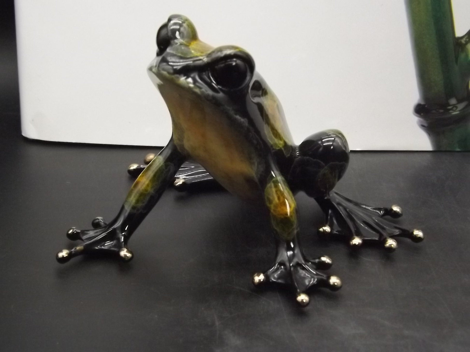 Vintage "Frogman" Tim Cotterill "Fergie" frog. Hand painted and Enameled Bronze figurine. Limited edition #82/100 show version of "Albert".