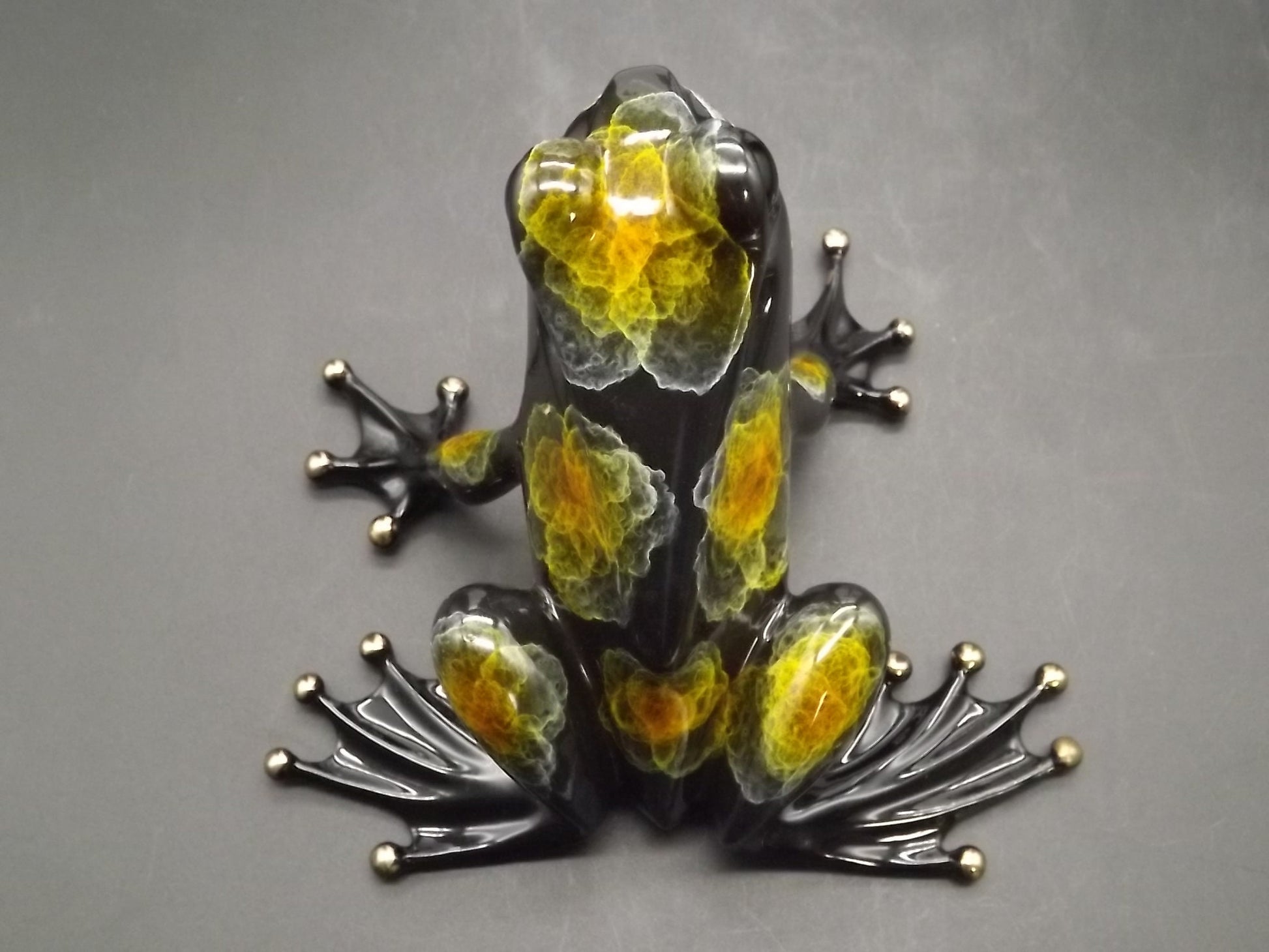 Vintage "Frogman" Tim Cotterill "Fergie" frog. Hand painted and Enameled Bronze figurine. Limited edition #82/100 show version of "Albert".