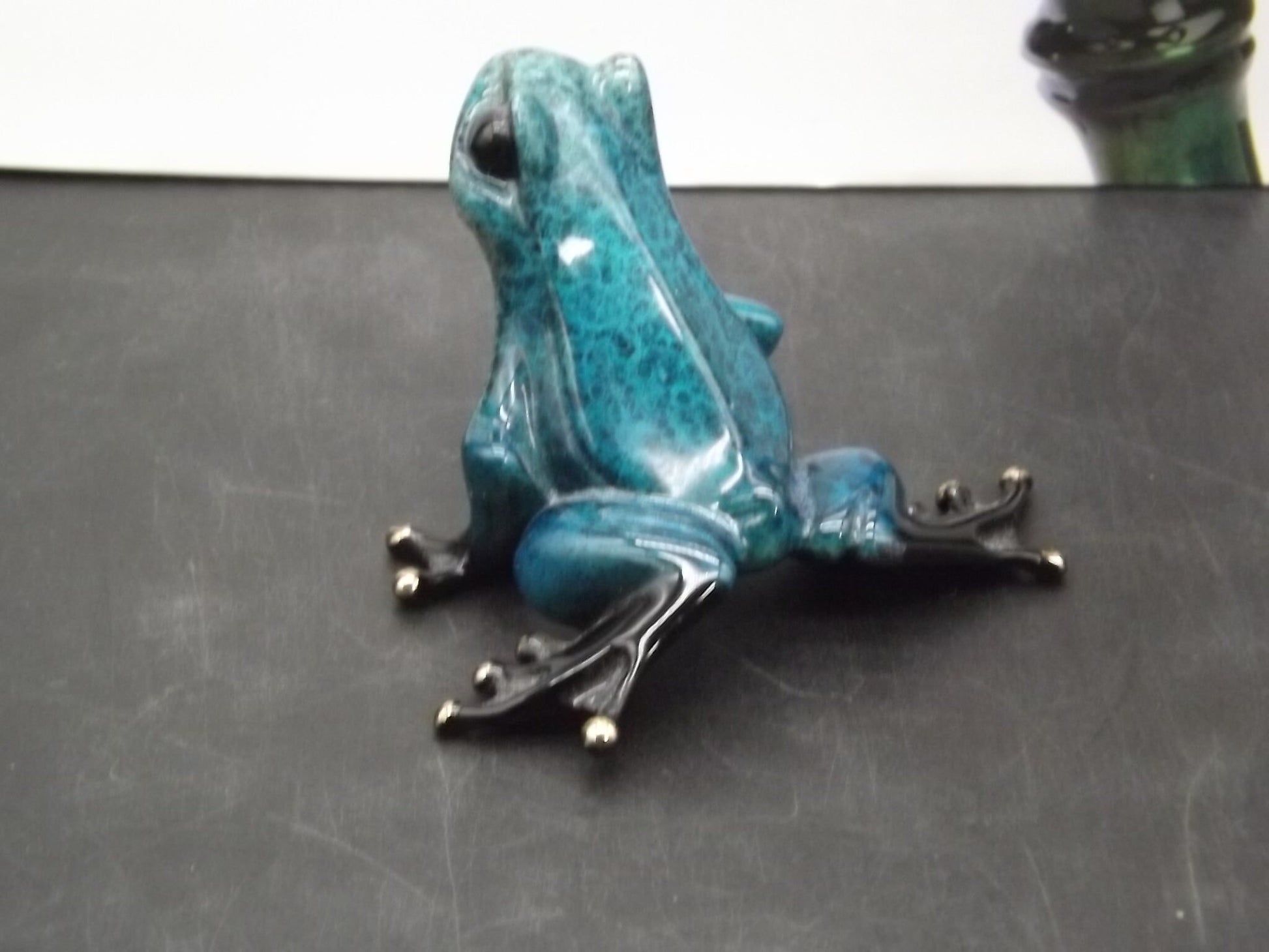 Vintage "Frogman" Tim Cotterill "Butch" frog. Hand painted and Enameled Bronze figurine. Event Version special painted #73/150 of "Cosmos".