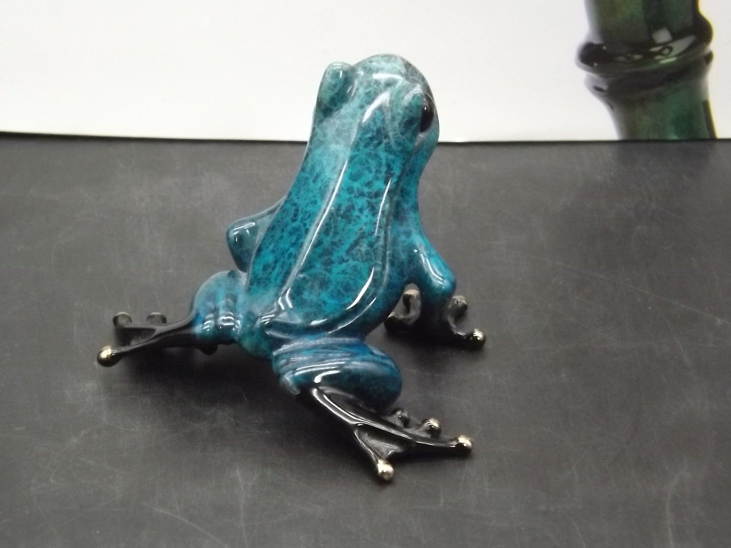 Vintage "Frogman" Tim Cotterill "Butch" frog. Hand painted and Enameled Bronze figurine. Event Version special painted #73/150 of "Cosmos".