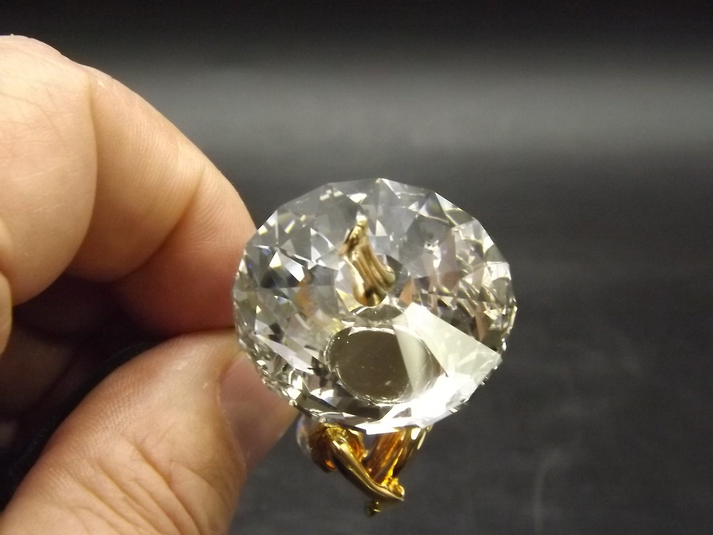 Vintage Swarovski Crystal Memories 1998 "Angel Playing a Harp" Figurine. Excellent Condition with original box.