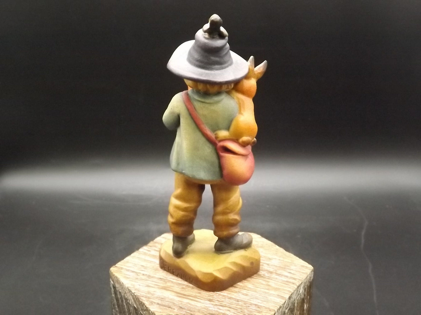 Vintage Anri Wood Figurine: "Will You Be Mine" Juan Ferrandiz Design