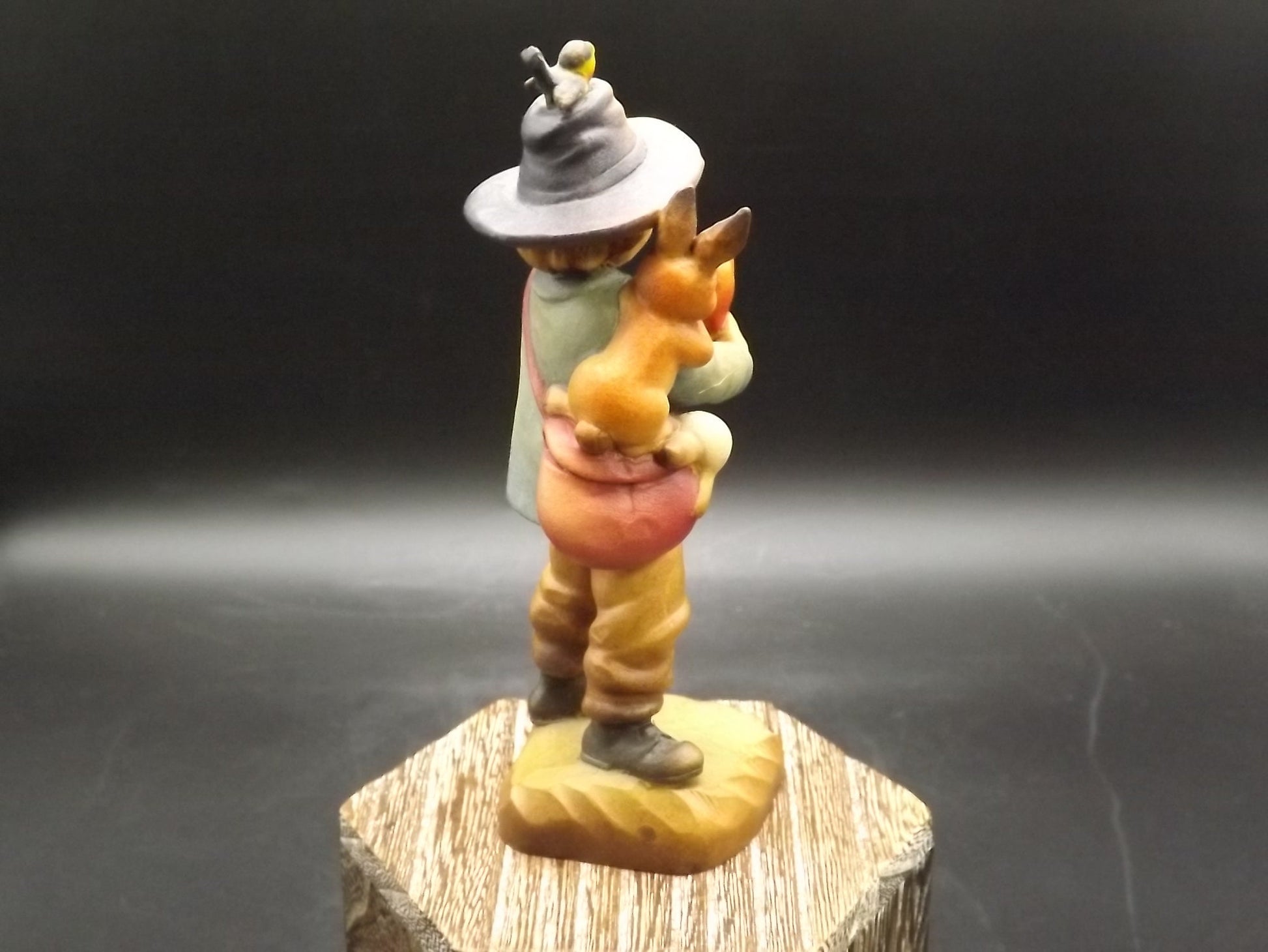 Vintage Anri Wood Figurine: "Will You Be Mine" Juan Ferrandiz Design