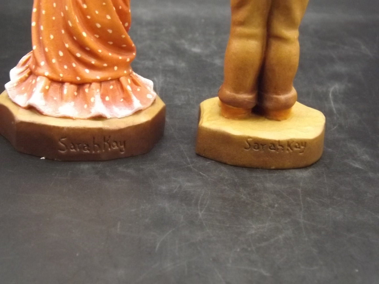 Vintage Anri Wood Figurines: "Rose Arbor" Sarah Kay Design, Italy