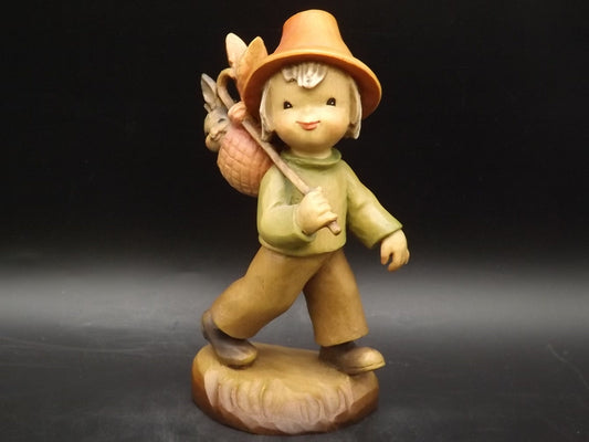 Vintage Anri "Wanderlust" Wood Figurine by Juan Ferrandiz (Damaged)