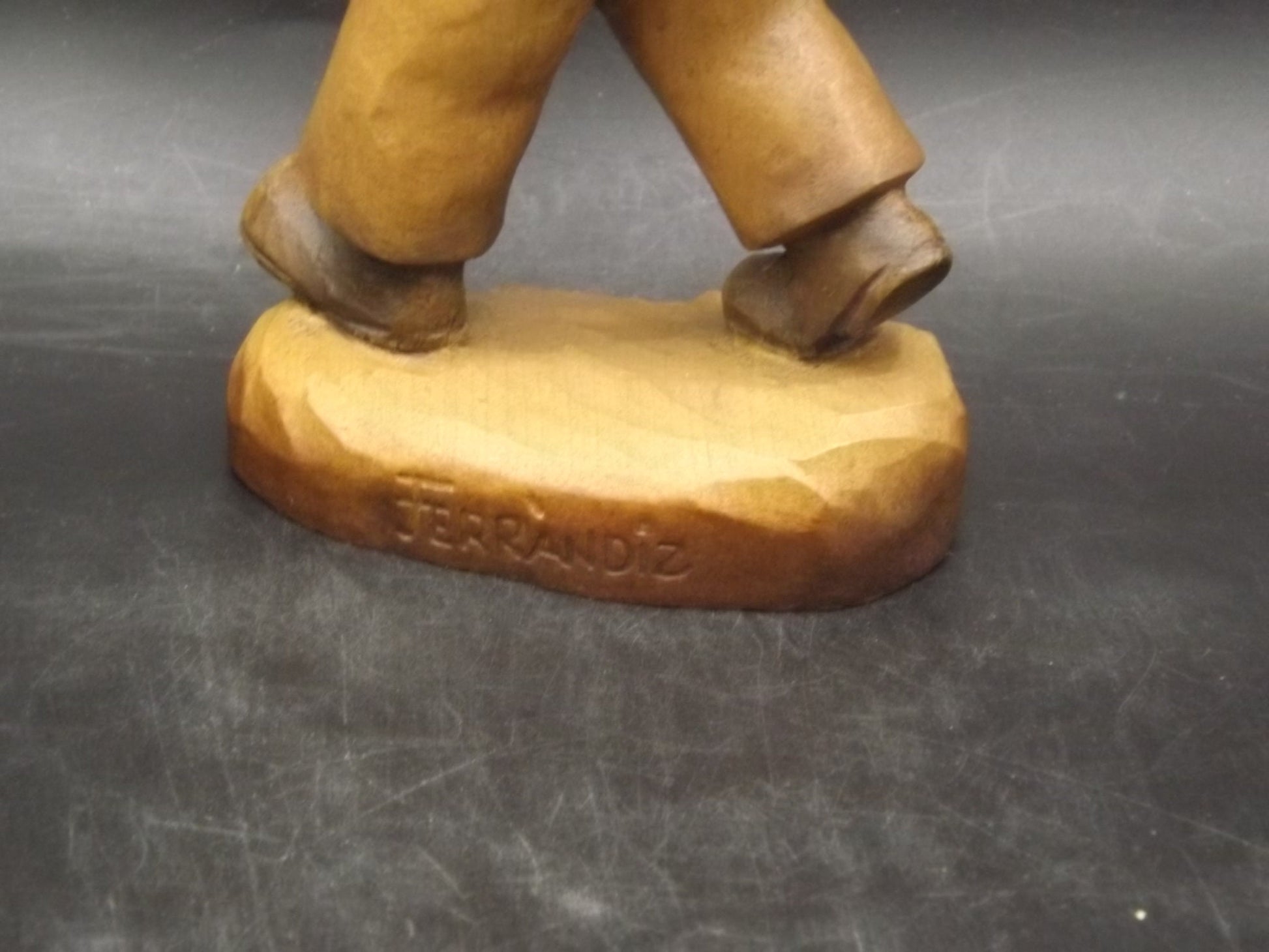 Vintage Anri "Wanderlust" Wood Figurine by Juan Ferrandiz (Damaged)