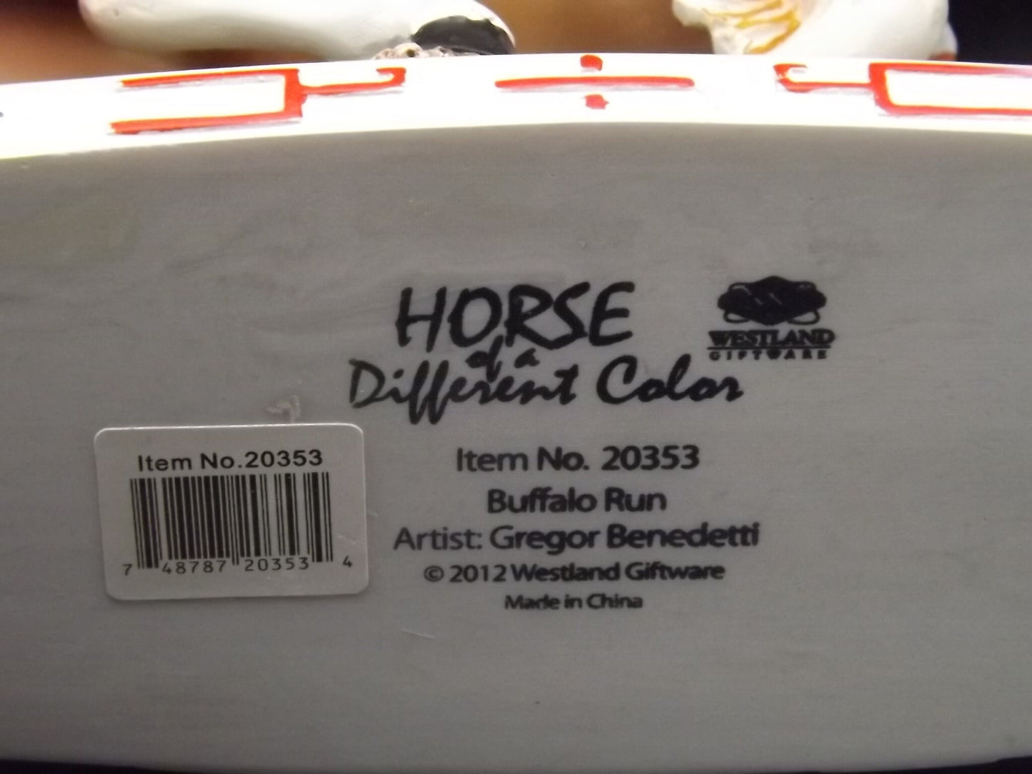 Vintage Westland "Buffalo Run" Horse Figurine: Limited Edition Collectible