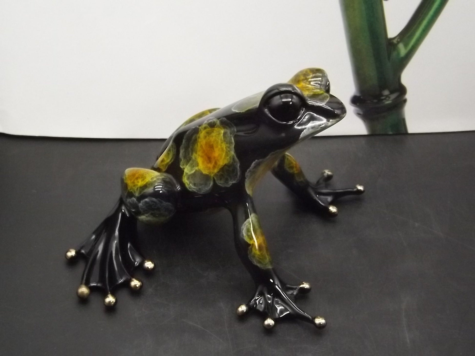 Vintage "Frogman" Tim Cotterill "Fergie" frog. Hand painted and Enameled Bronze figurine. Limited edition #82/100 show version of "Albert".