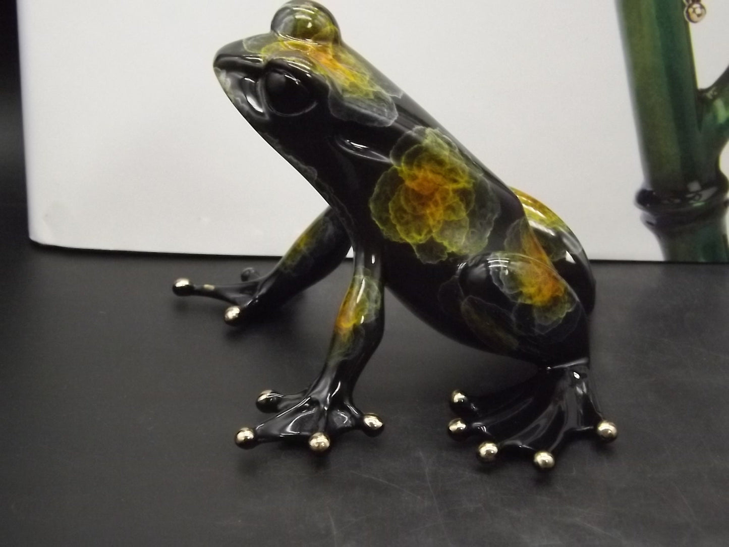 Vintage "Frogman" Tim Cotterill "Fergie" frog. Hand painted and Enameled Bronze figurine. Limited edition #82/100 show version of "Albert".