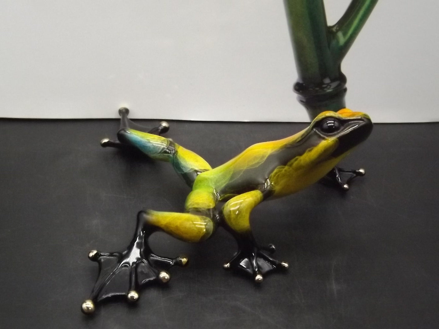 Vintage "Frogman" Tim Cotterill "Zorro" frog. Hand painted rare Artist Proof Bronze figurine. Limited edition #69/100.