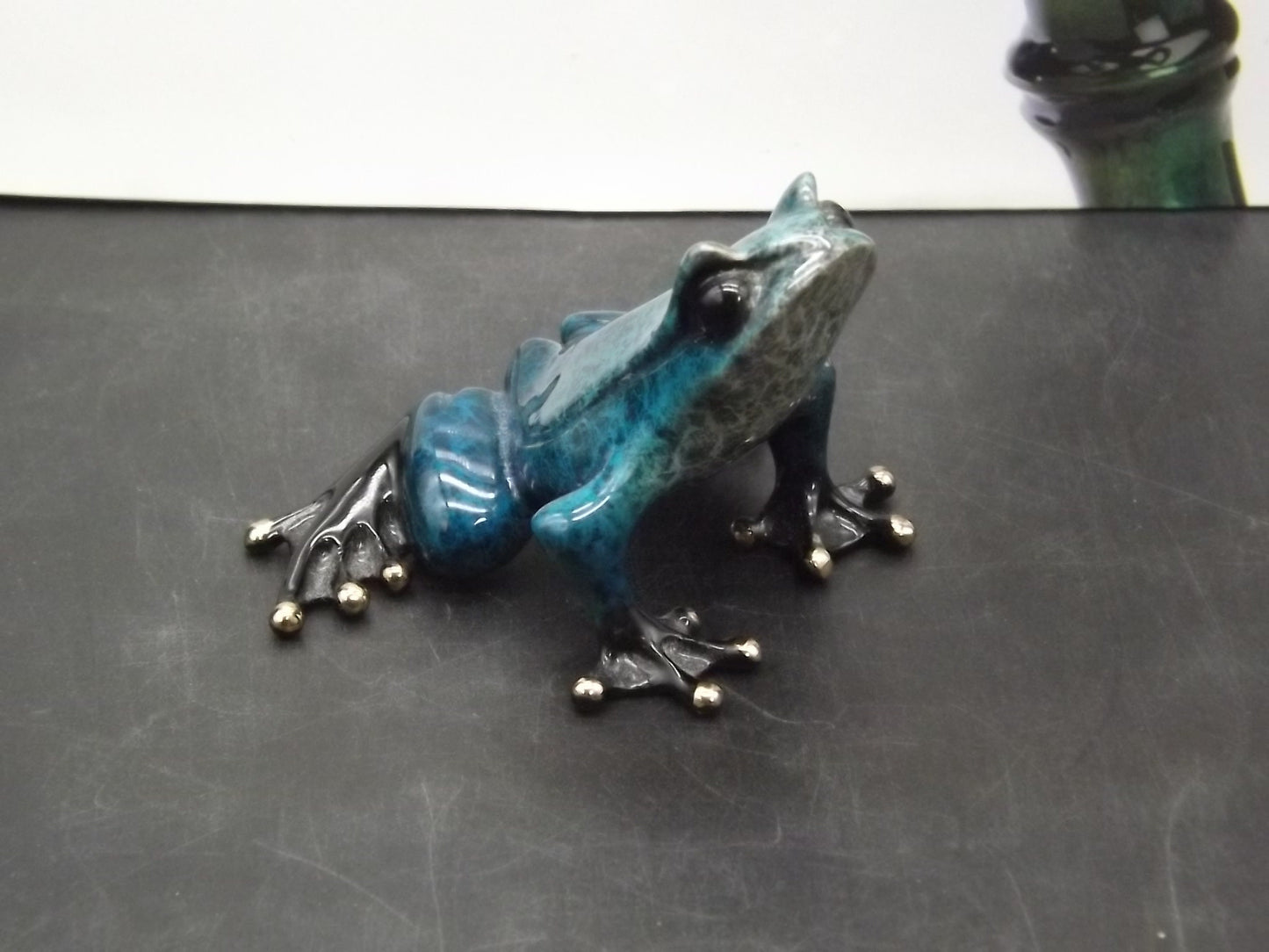 Vintage "Frogman" Tim Cotterill "Butch" frog. Hand painted and Enameled Bronze figurine. Event Version special painted #73/150 of "Cosmos".