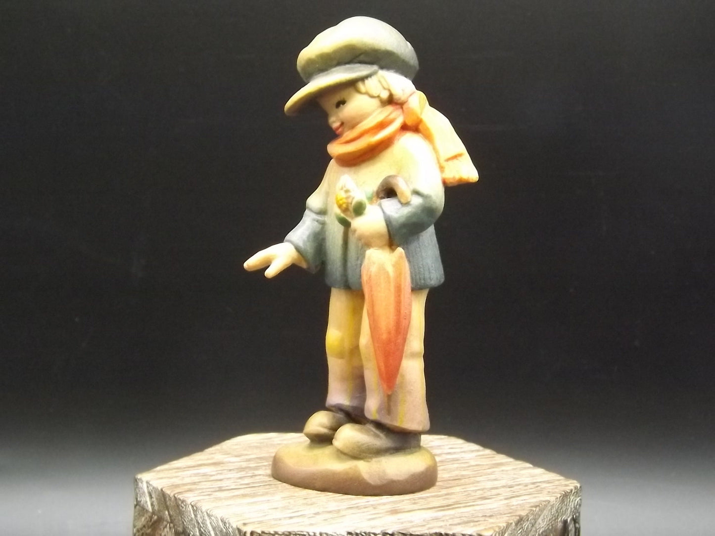 Vintage Anri Wood Figurine: "My Friend" by Juan Ferrandiz