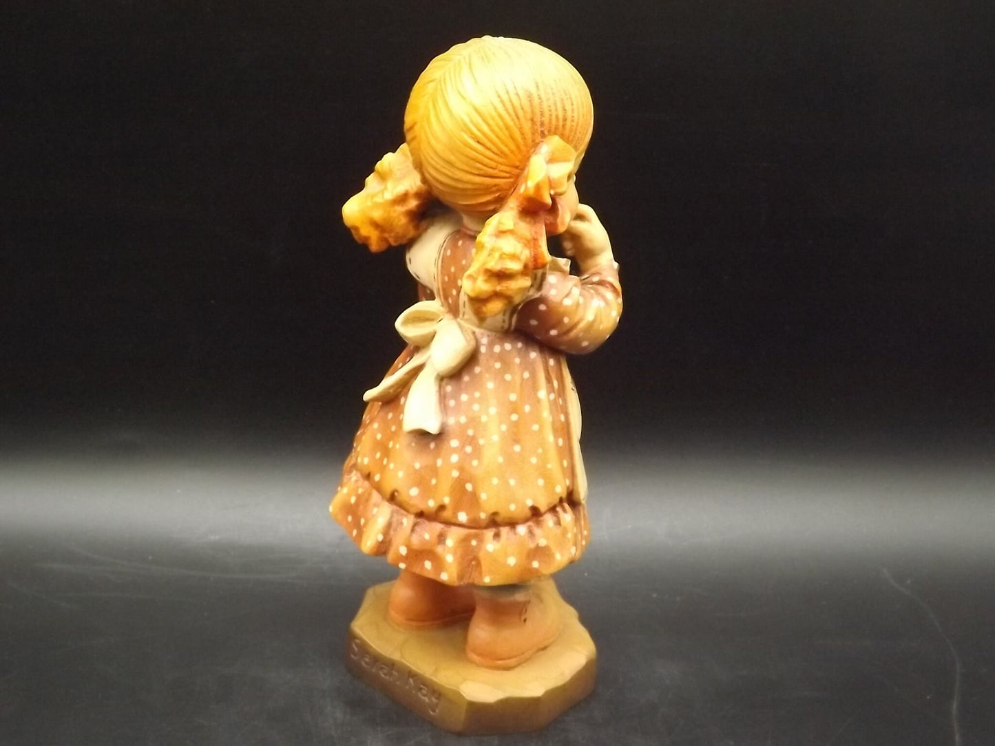 Vintage Anri "Bedtime" Wood Figurine: Sarah Kay Design, Limited Edition