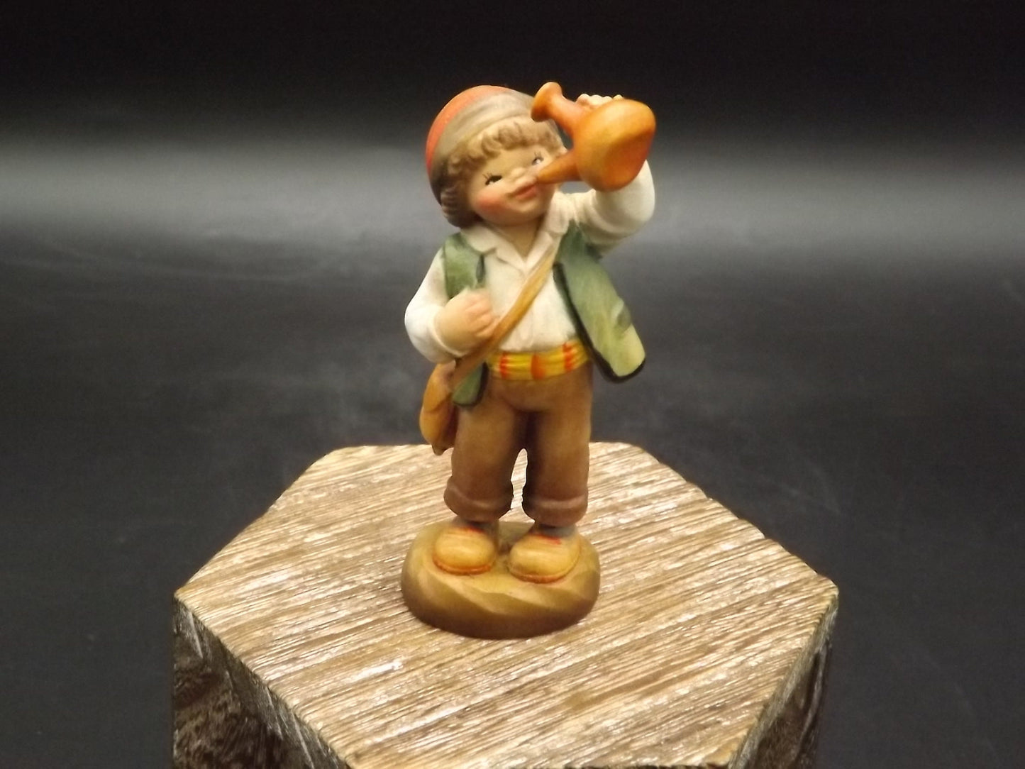 Vintage Anri Catalonia Boy Figurine: Juan Ferrandiz Carved Wood, Limited Edition