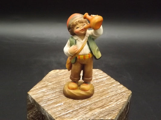 Vintage Anri Catalonia Boy Figurine: Juan Ferrandiz Carved Wood, Limited Edition