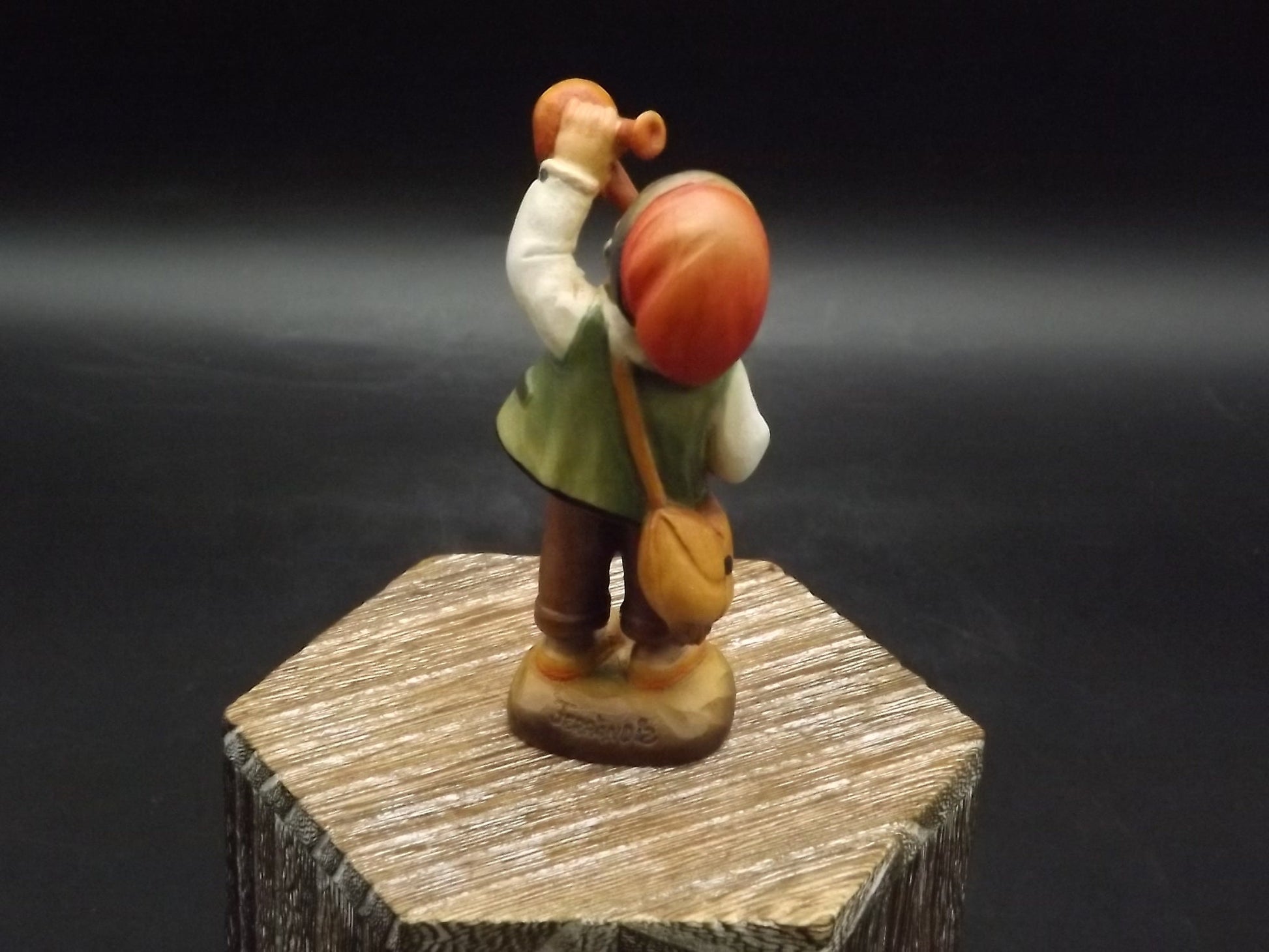 Vintage Anri Catalonia Boy Figurine: Juan Ferrandiz Carved Wood, Limited Edition