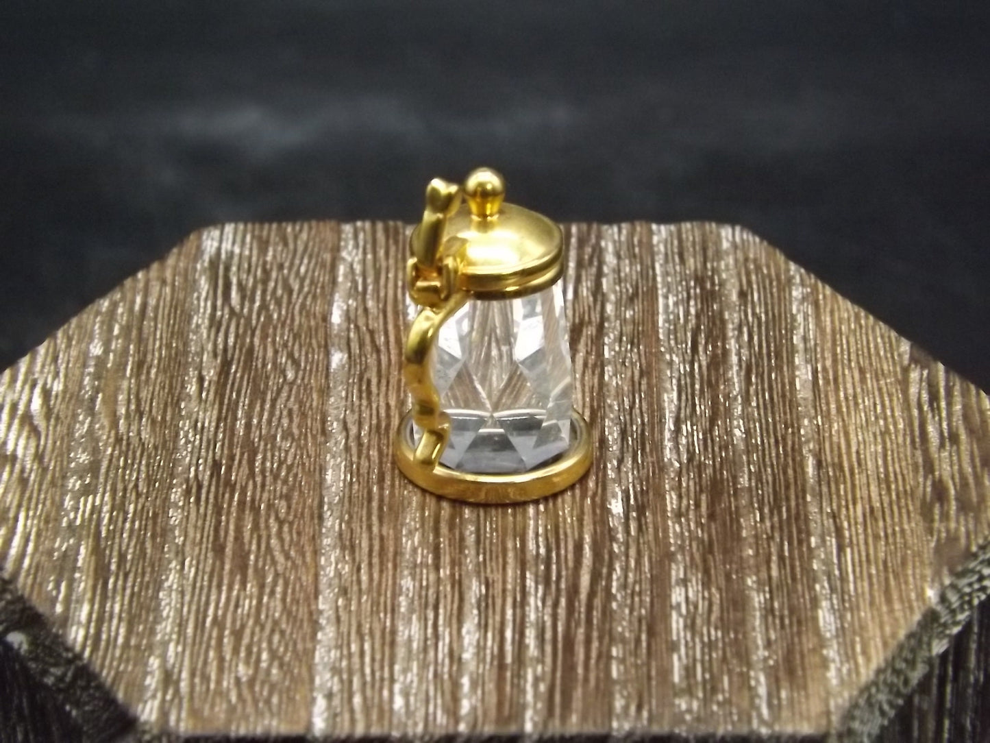 Vintage 1996 Swarovski Crystal Memories "Tankard" Figurine. Excellent Condition with original box. Soiled box.