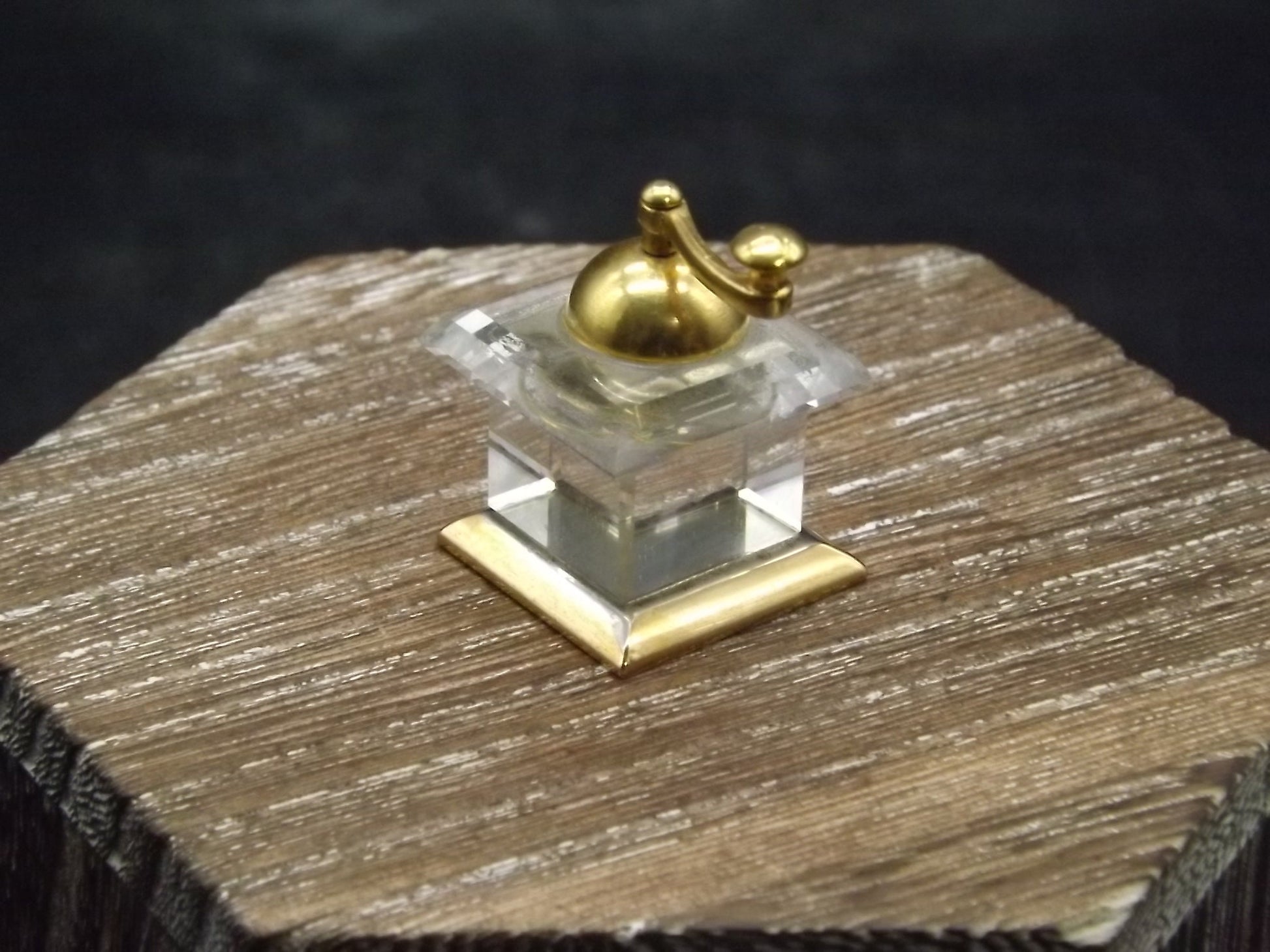 Vintage Swarovski Crystal Memories "Coffee Mill" Figurine. Excellent Condition with original box. Soiled Box