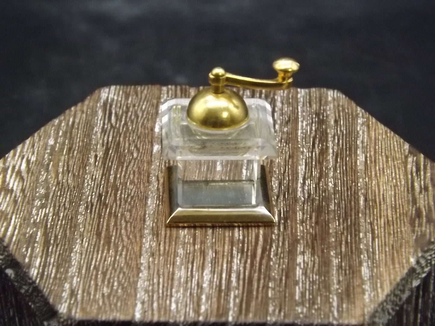 Vintage Swarovski Crystal Memories "Coffee Mill" Figurine. Excellent Condition with original box. Soiled Box