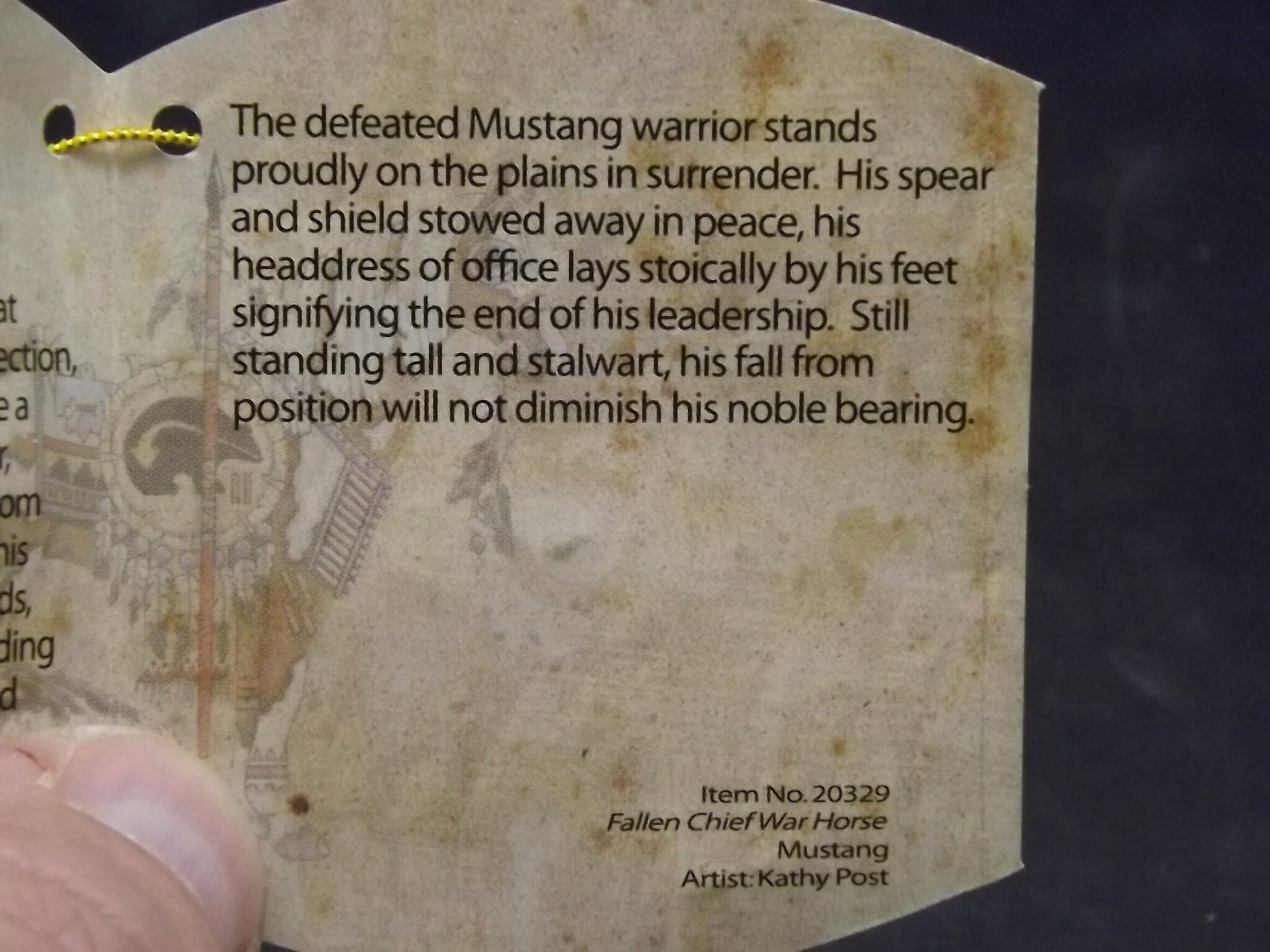 Westland "Fallen Chief War Horse" Mustang Figurine - Limited Edition