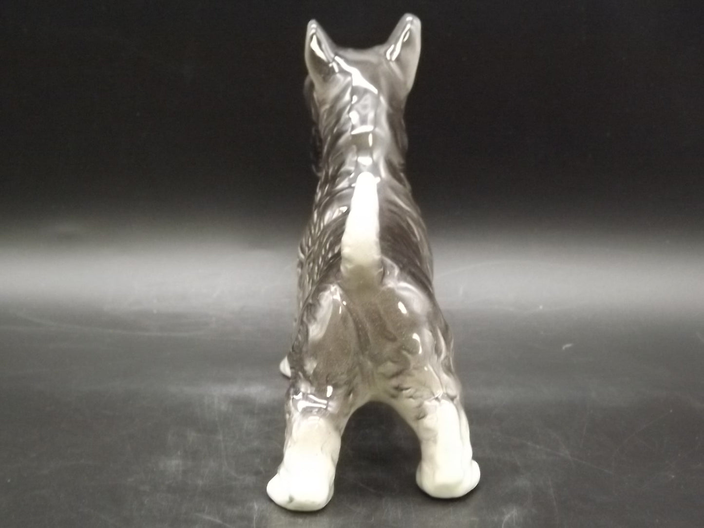 Vintage Schnauzer Figurine: Marked Japan, Dog Collectible