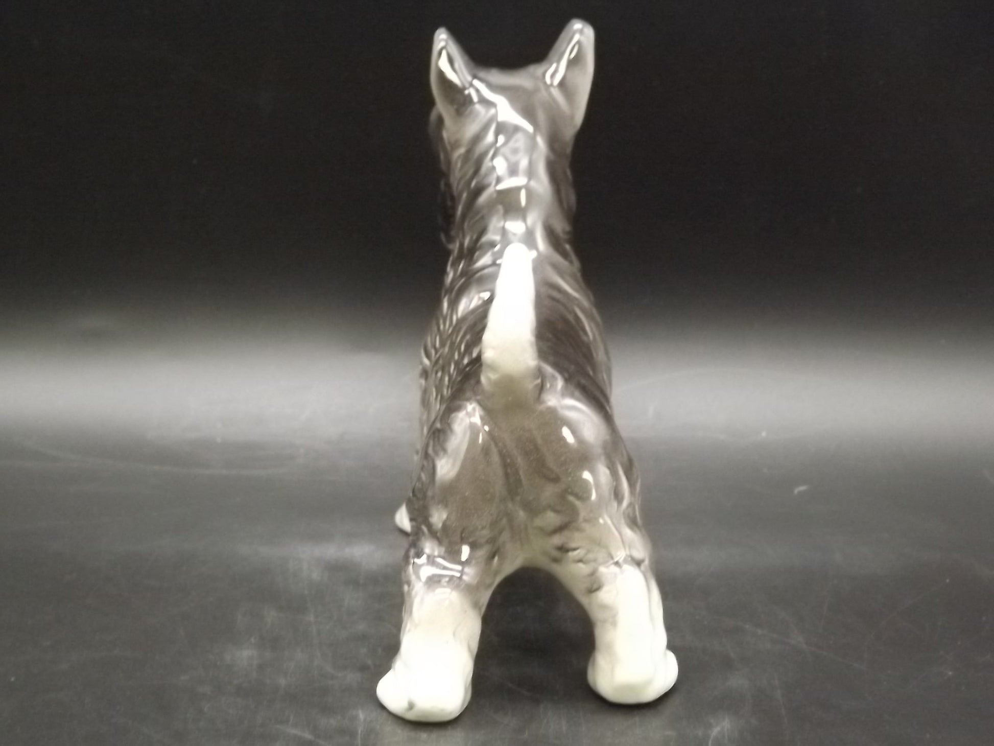 Vintage Schnauzer Figurine: Marked Japan, Dog Collectible