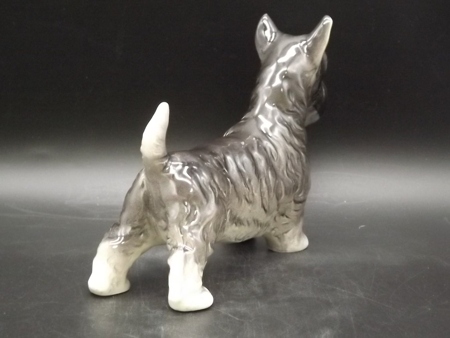 Vintage Schnauzer Figurine: Marked Japan, Dog Collectible
