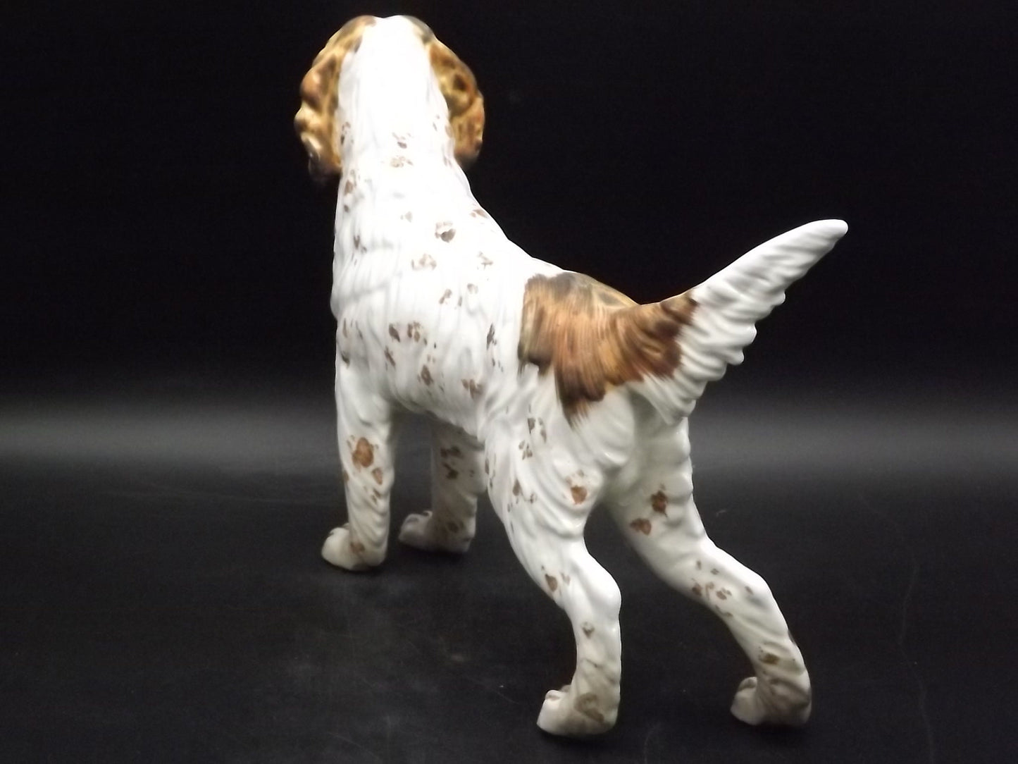 Vintage C. Martinu English Setter Figurine: 1970s Spanish Decor