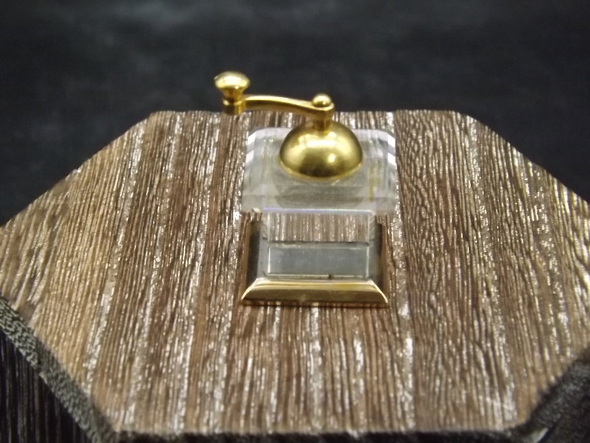 Vintage Swarovski Crystal Memories "Coffee Mill" Figurine. Excellent Condition with original box. Soiled Box