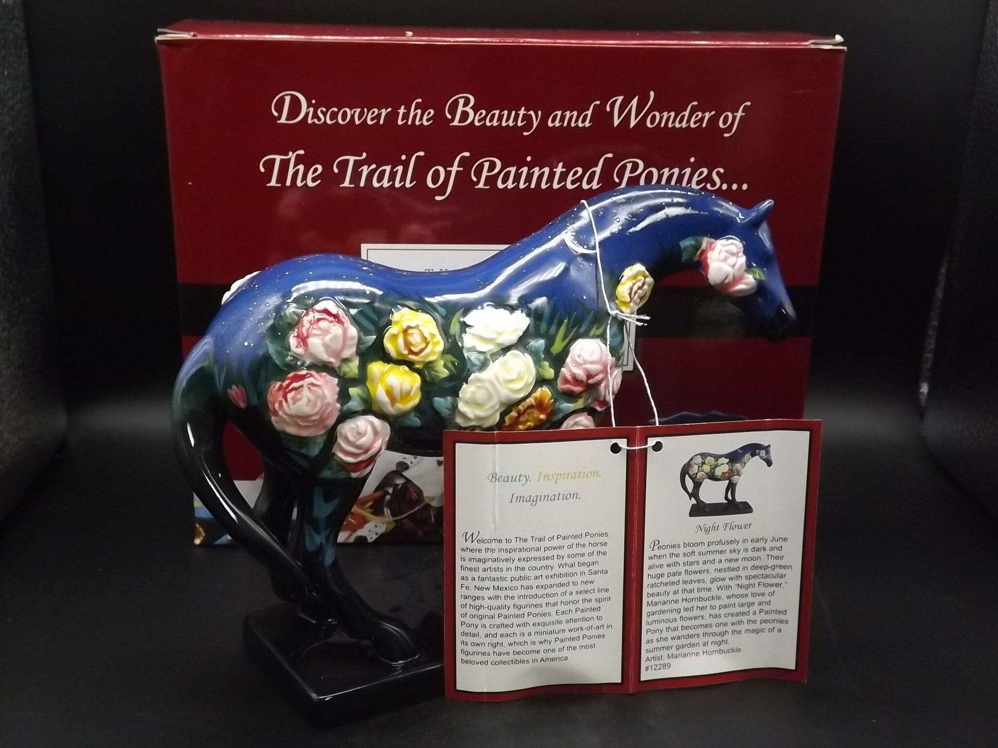 Vintage Trail of Painted Ponies Figurine: Night Flower, Limited Edition (Box & COA)