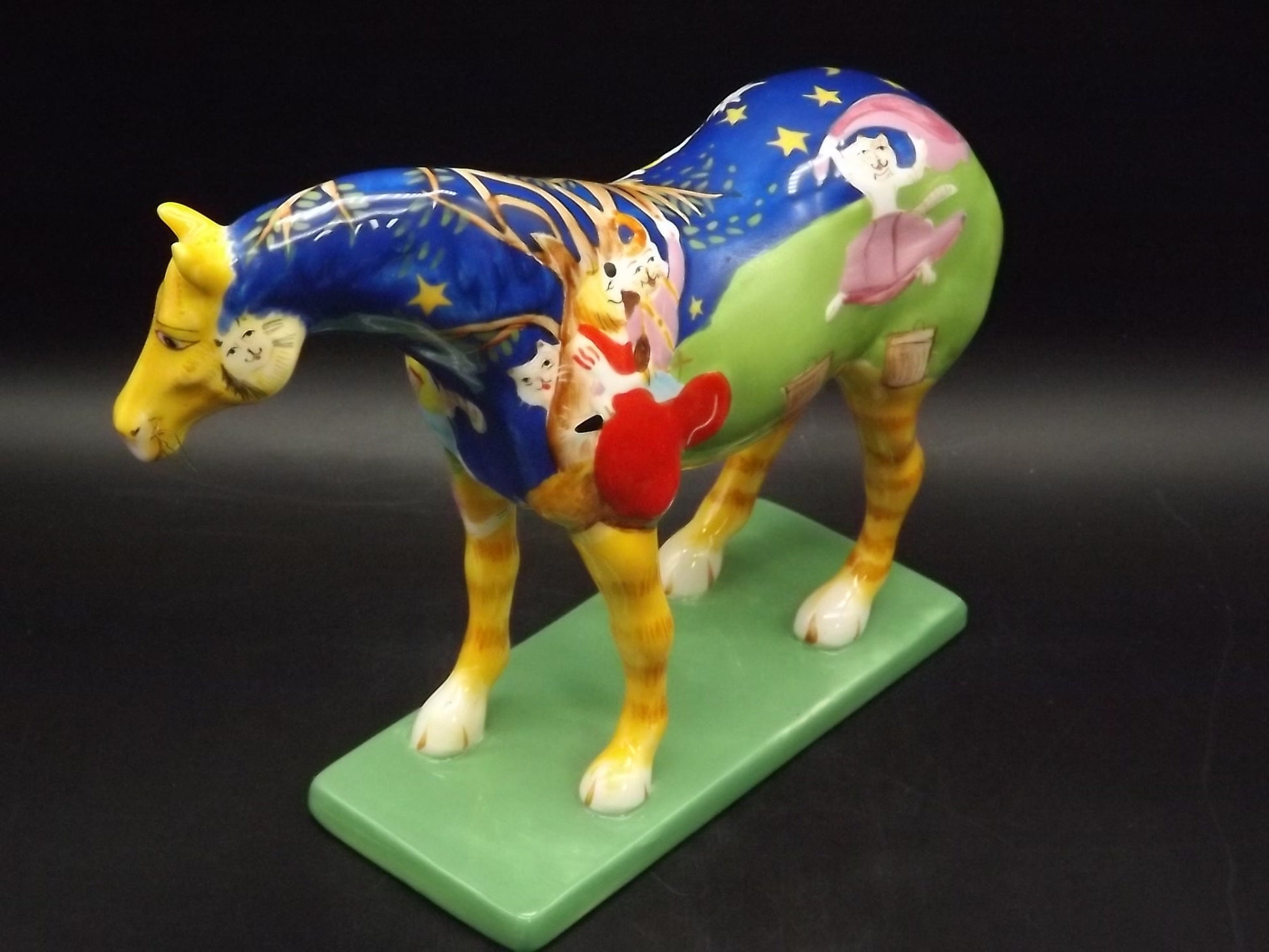 Vintage Trail of Painted Ponies "Kitty Cat Ball" Porcelain Horse figurine. Edition 2E/1358. Item #1585 no box or COA.