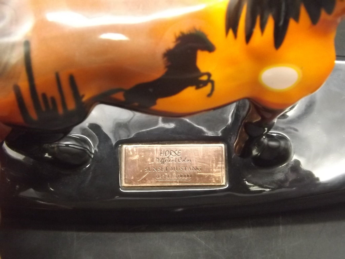 Westland "Sunset Mustang" Horse Figurine: Limited Edition Porcelain Collectible