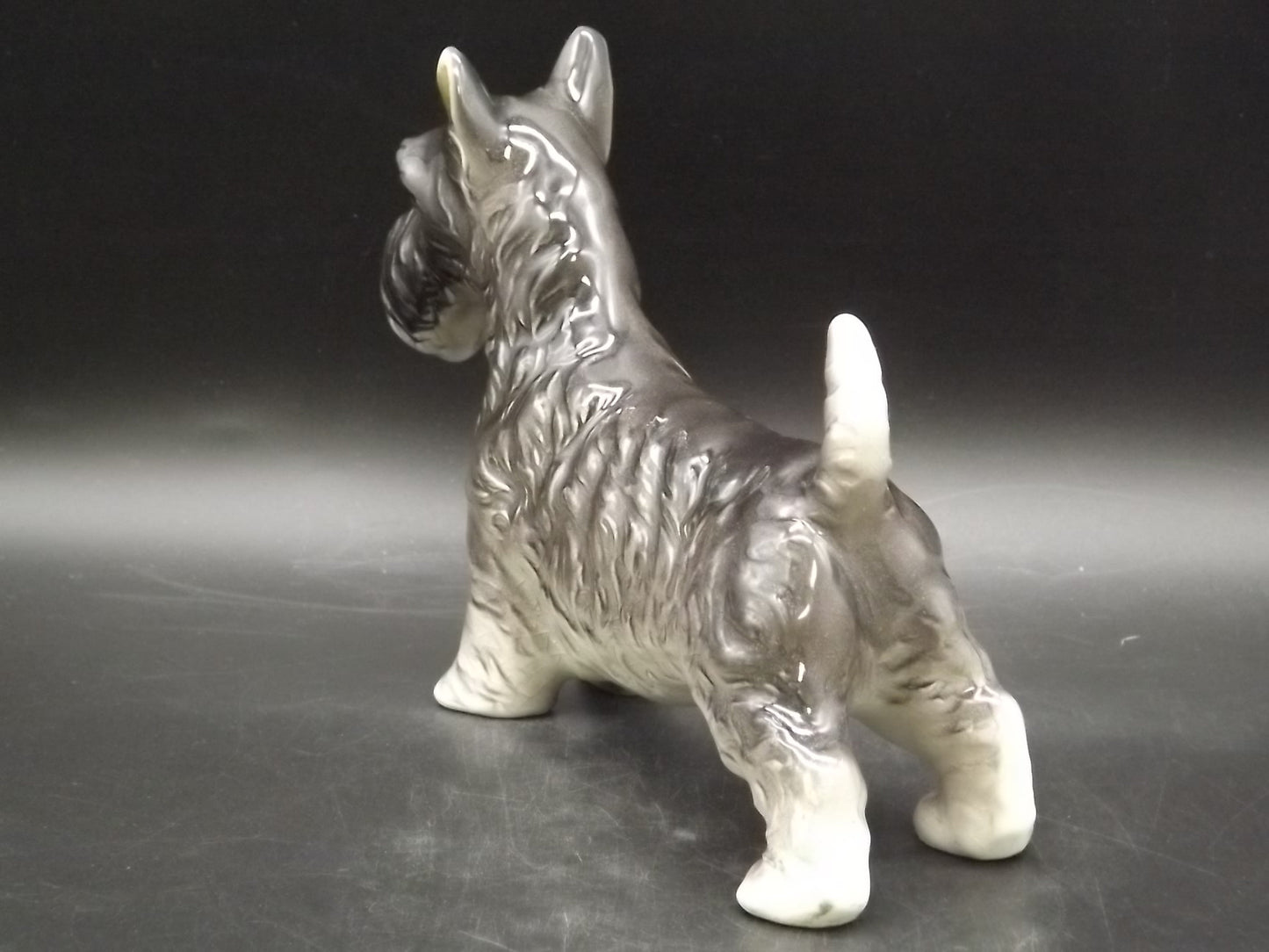 Vintage Schnauzer Figurine: Marked Japan, Dog Collectible