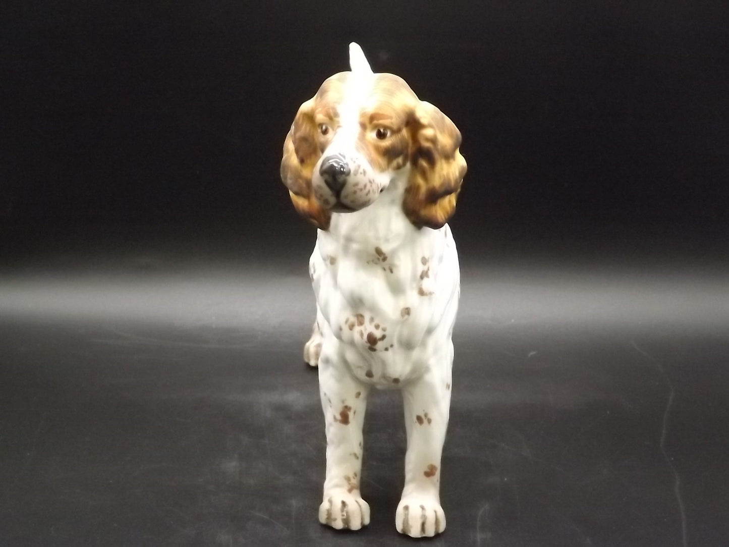 Vintage C. Martinu English Setter Figurine: 1970s Spanish Decor