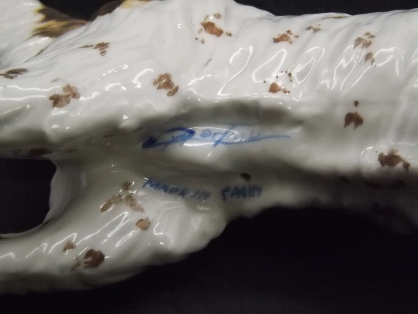 Vintage C. Martinu English Setter Figurine: 1970s Spanish Decor