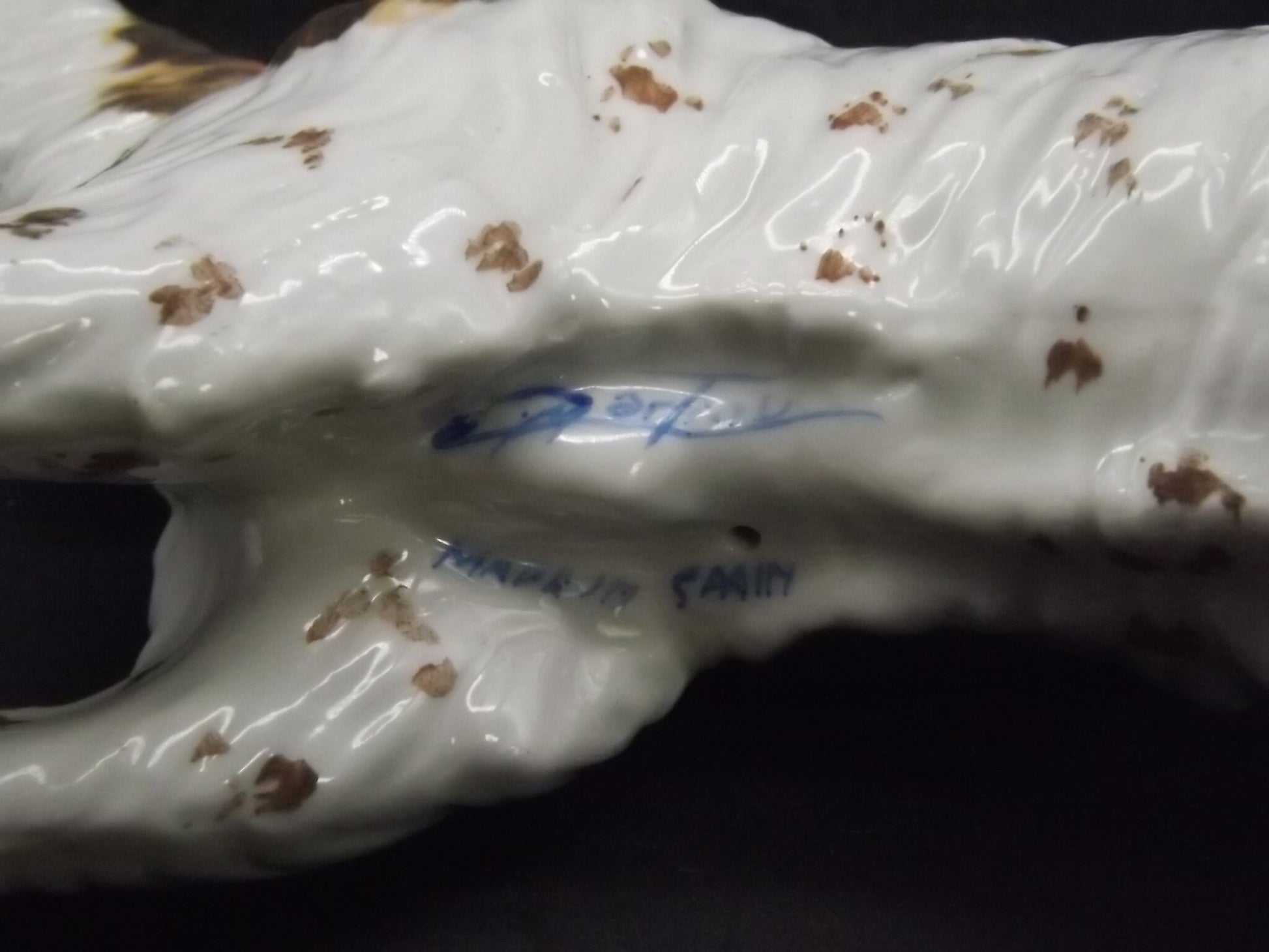 Vintage C. Martinu English Setter Figurine: 1970s Spanish Decor