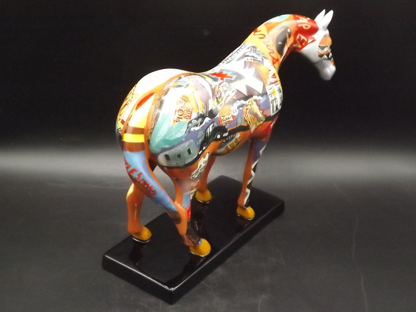 Vintage Trail of Painted Ponies "Route 66 Horse" Porcelain Horse figurine. Edition 3E/6127. Item #1460 with hang tag but no box.