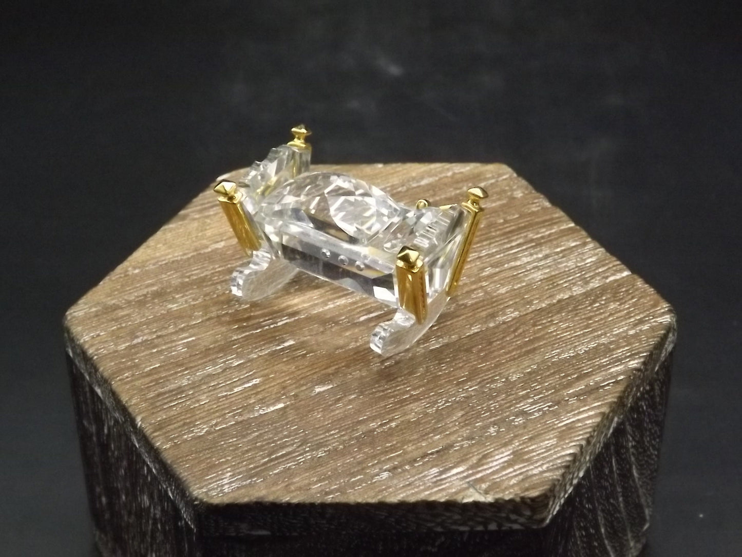 Vintage Swarovski Crystal Memories "Baby Crib Cradle" Figurine. Great Condition with original box. Very small chip as shown in photos.