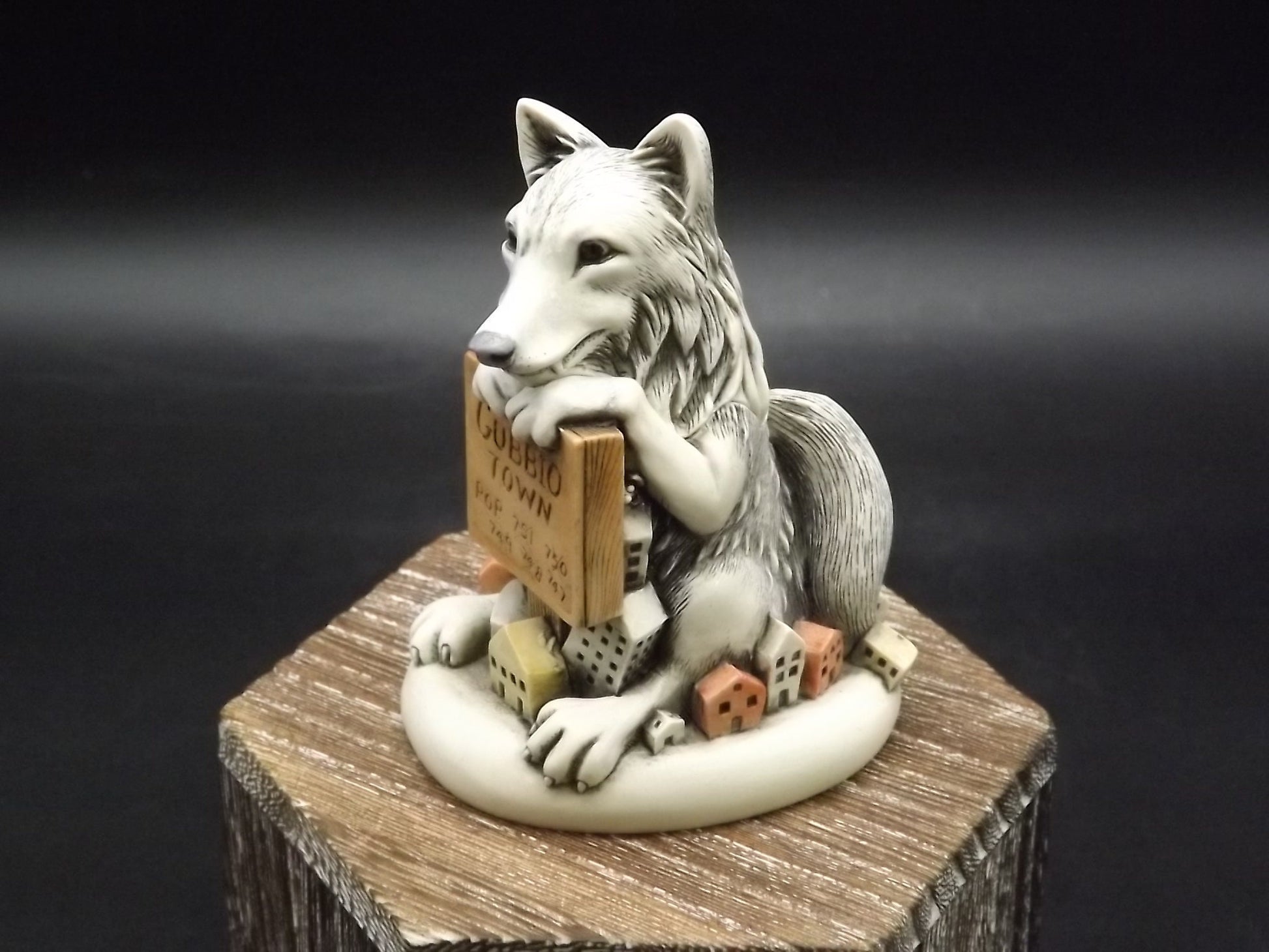 Retired Harmony Kingdom "Gubbio Town" Jest Figurine with original box and COA. Excellent condition. Only 500 pieces made!