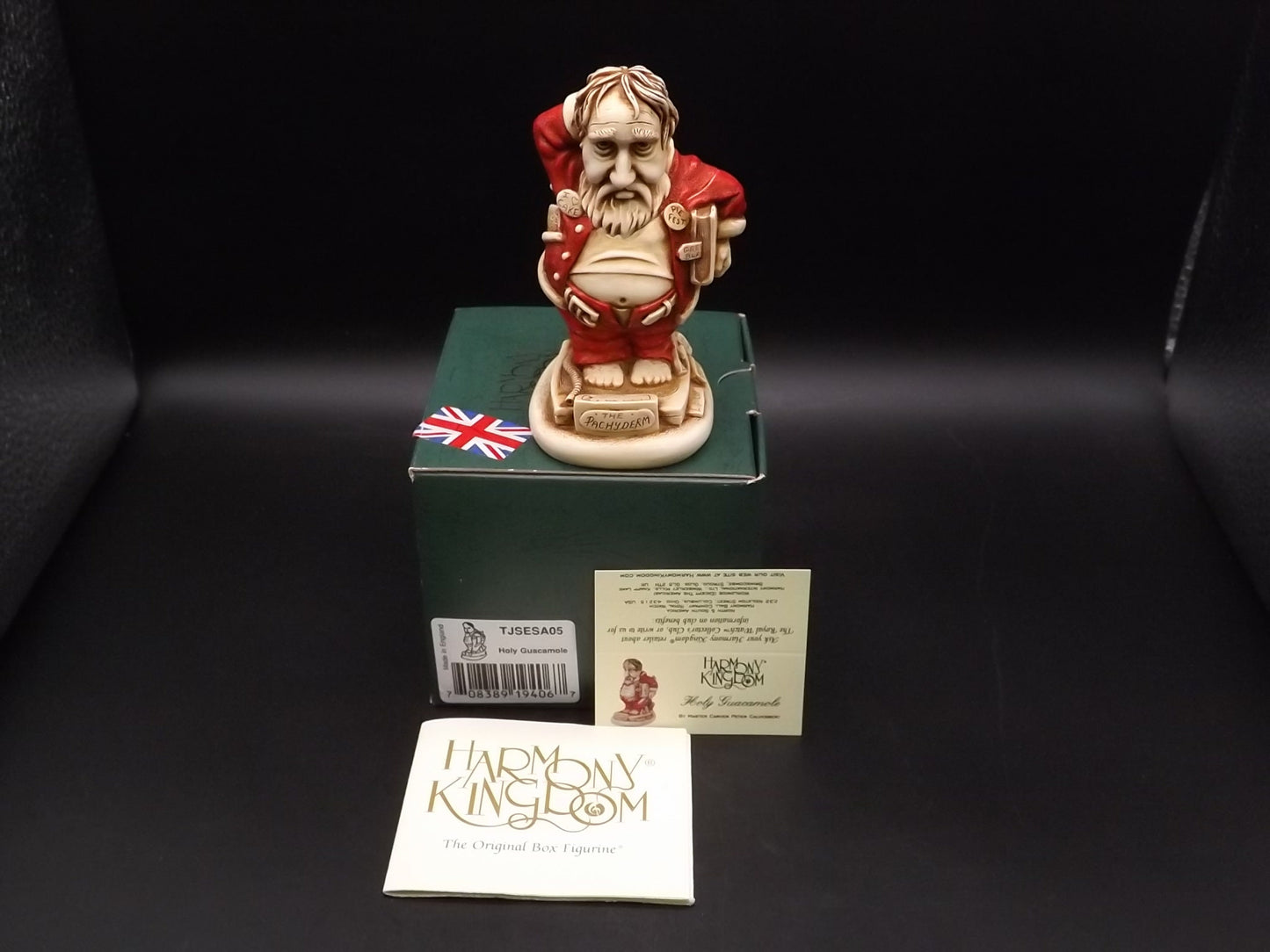 Retired Harmony Kingdom "Holy Guacamole" Jest Figurine with original box and COA. Excellent condition.