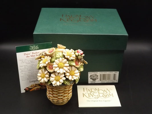 Harmony Kingdom Daisy Basket Figurine: Longaberger Exclusive, Limited Edition